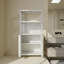 Armoire de rangement en bambou à 2 portes, organisateur multifonctionnel pour salle de bain, salon et cuisine