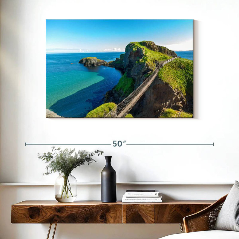 Lilie Carrick A Rede Rope Bridge, 26" H x 39" W