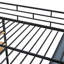 Lit mezzanine en métal avec bureau, tablettes, prise de courant, lumière DEL et garde-robe-712052916-712052918