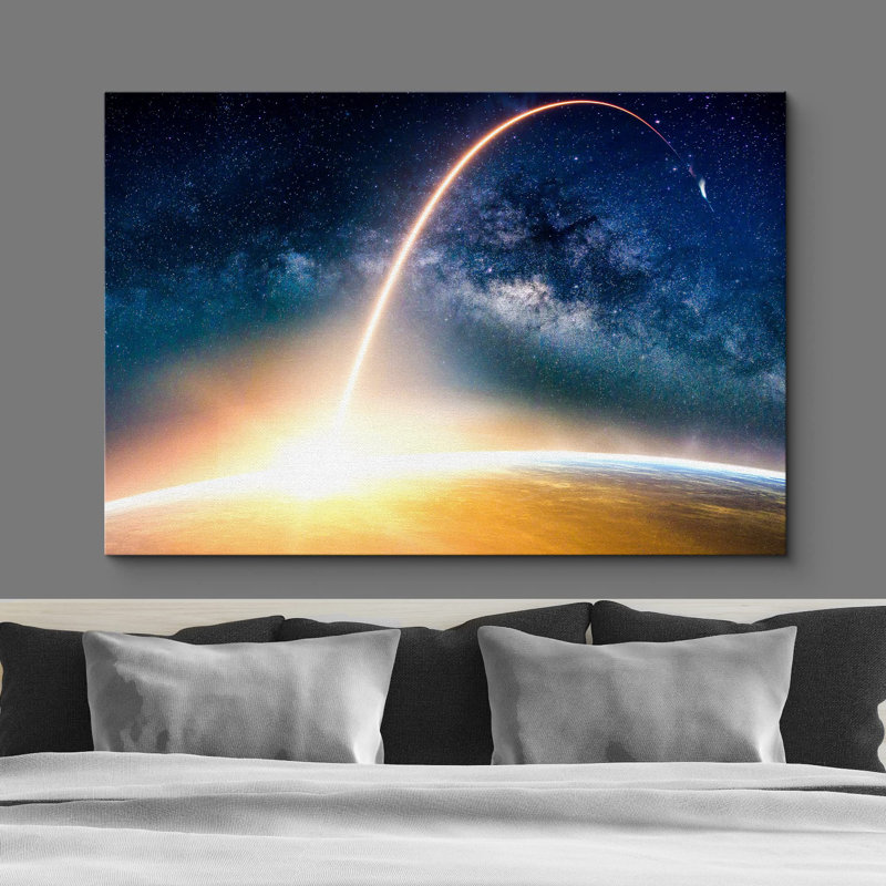 «Cosmic Solar Flare Planète Astronomie et espace Sci-Fi» sur, H 12 po x l 18 po
