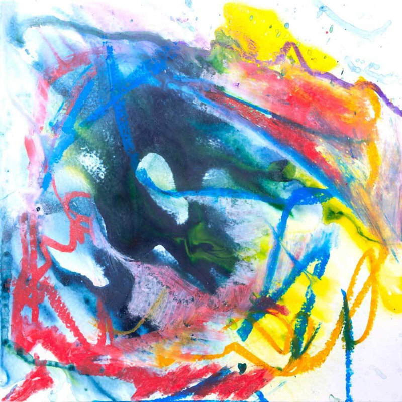 Azurite - reproduction d'art sur toile, H 12 po x l 12 po x P 1 po, Toile tendue