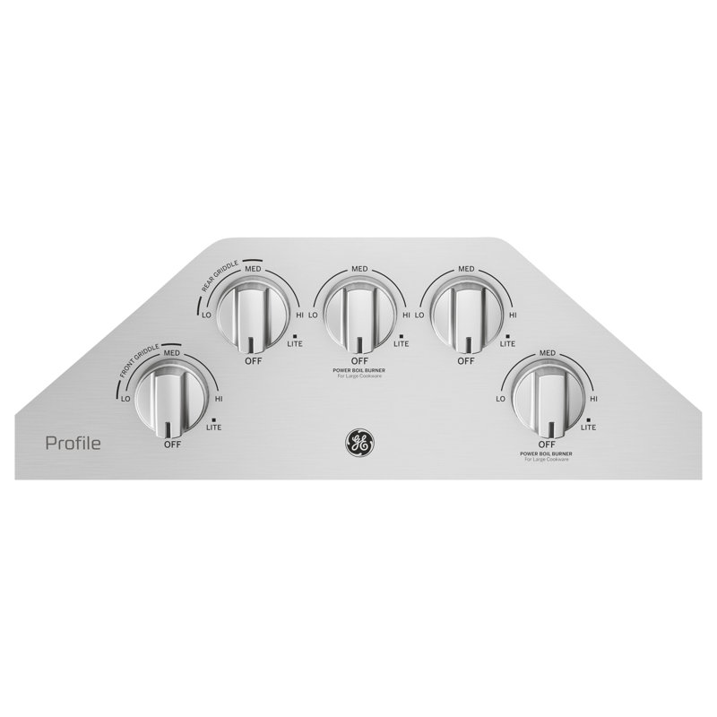 36" Gas Cooktop with 5 Burners, Stainless Steel
