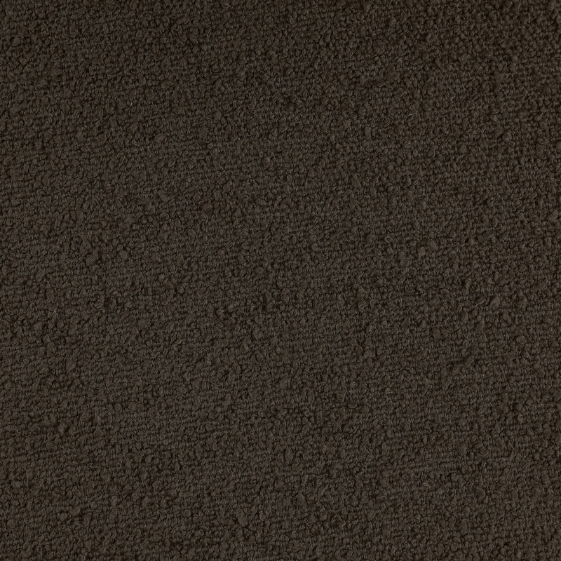 Shiloh Upholstered Platform Bed, King, Brown Boucle Fabric