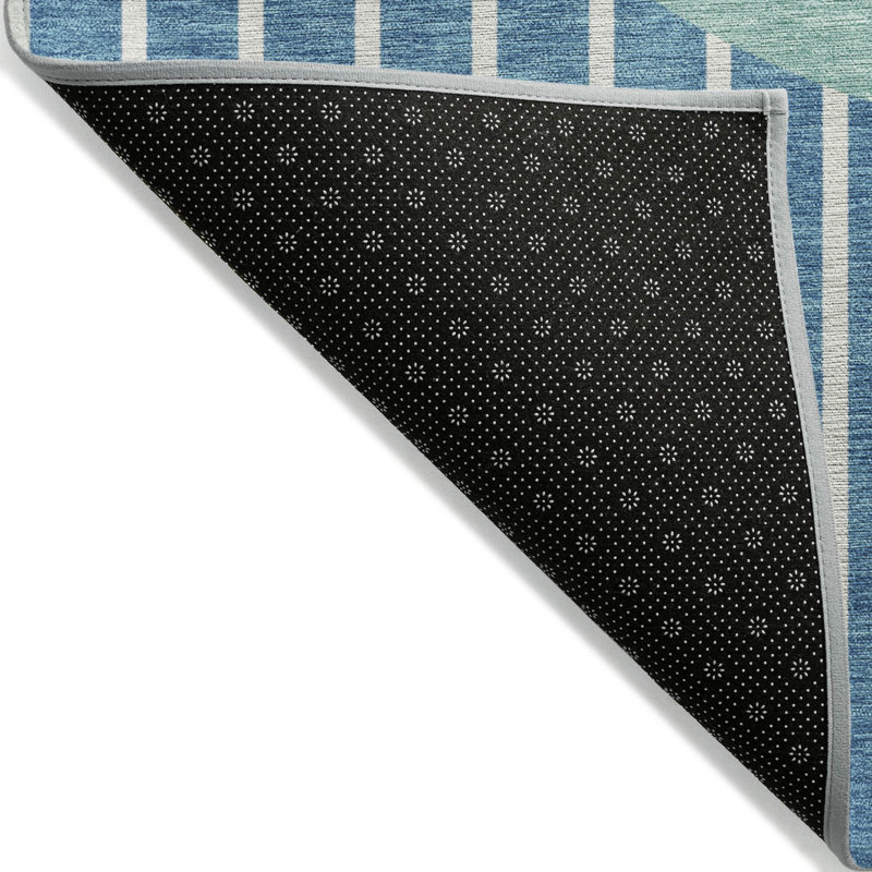 Ember Teal Washable Indoor-Outdoor Rug - , 8' x 10'