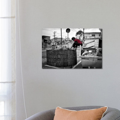 Street Photo - Wrapped Canvas Print