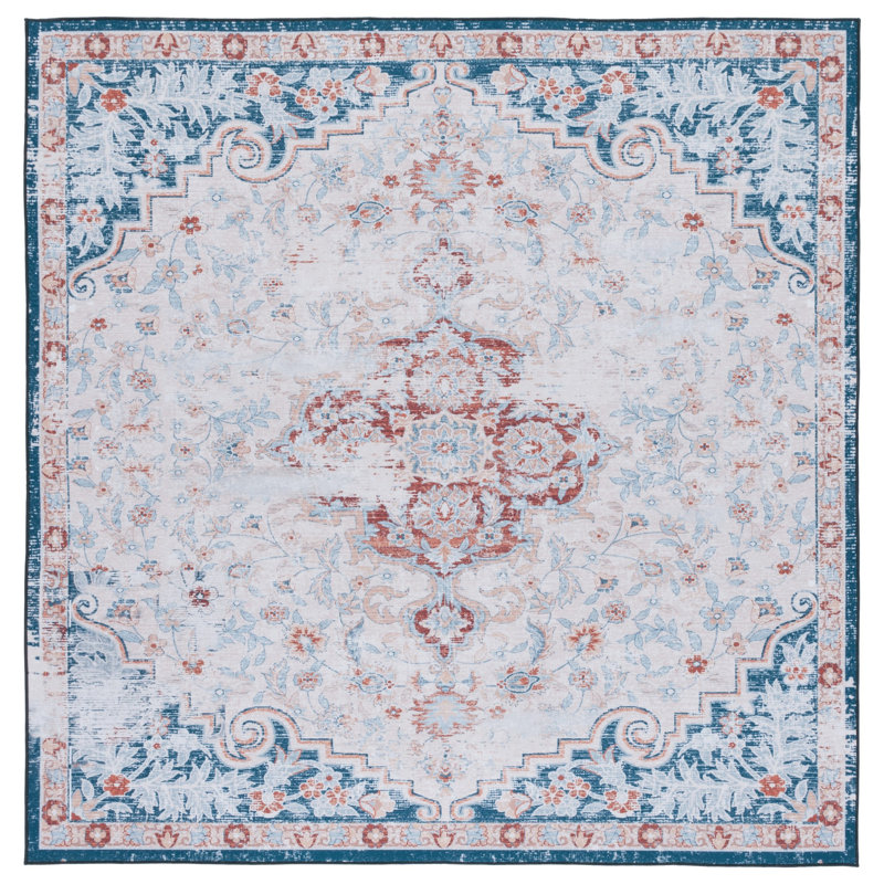 Tucson Performance Machine Washable Oriental Rug, Square 6'