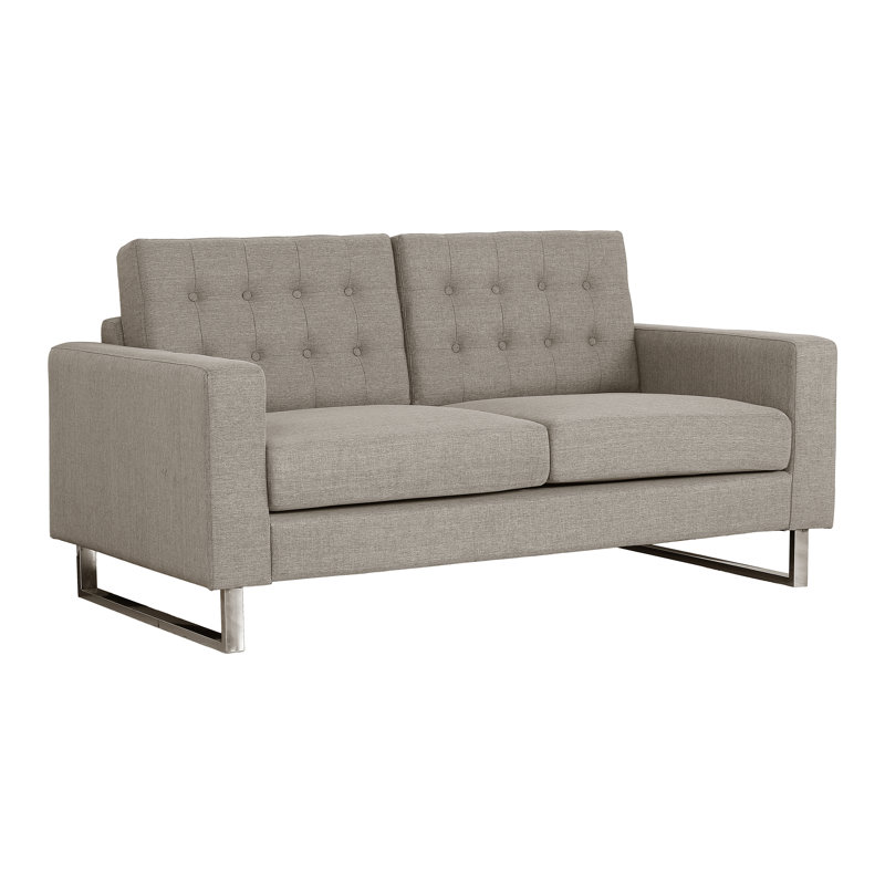Luff Upholstered 63'' Loveseat, Brown