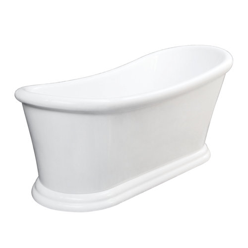 Kingston Brass 67'' X 29'' Freestanding Soaking Acrylic Bathtub 