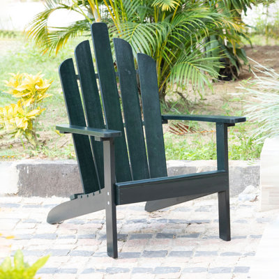 Chaise Adirondack en bois massif Ivania