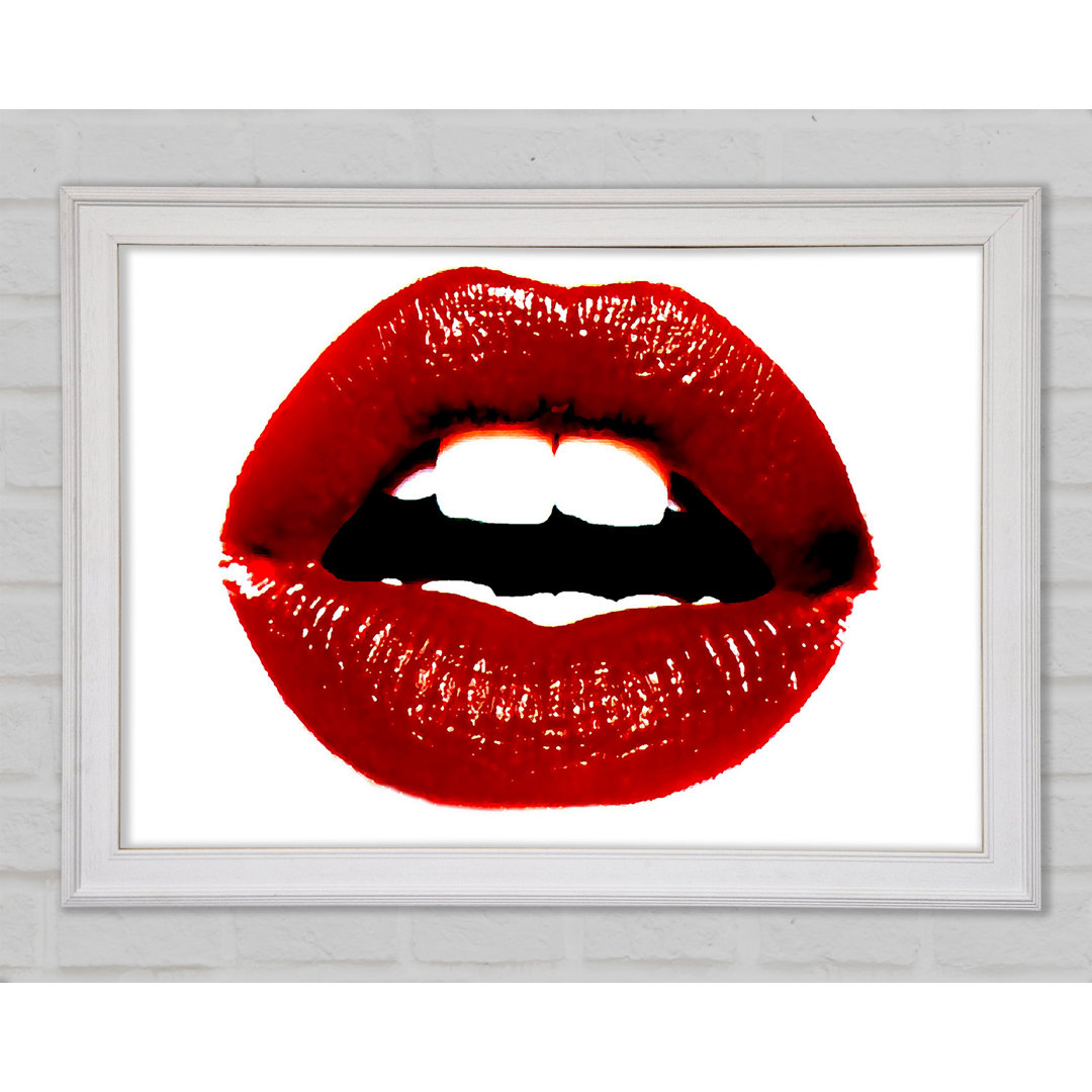 Red Hot Lips - Einzelne Bilderrahmen Kunstdrucke