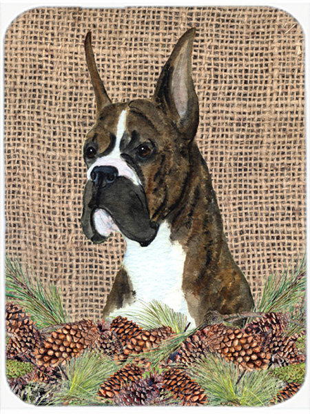 Caroline's Treasures Boxer Glass Cutting Board