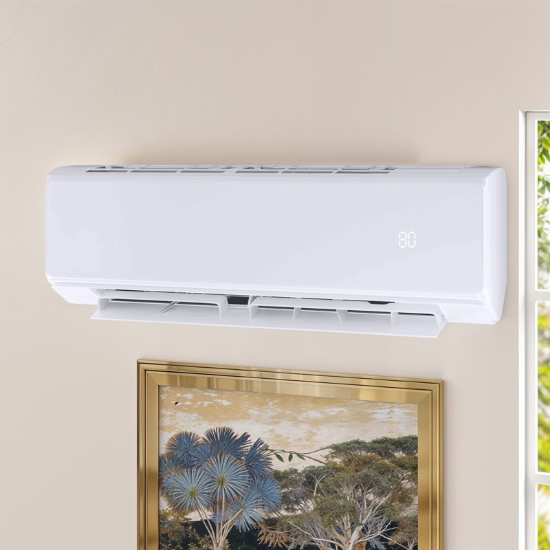 Dual Zone Mini Split AC Heating System 18000 BTU 9000 12000 BTU WiFi Enabled Alexa Compatible Ductless