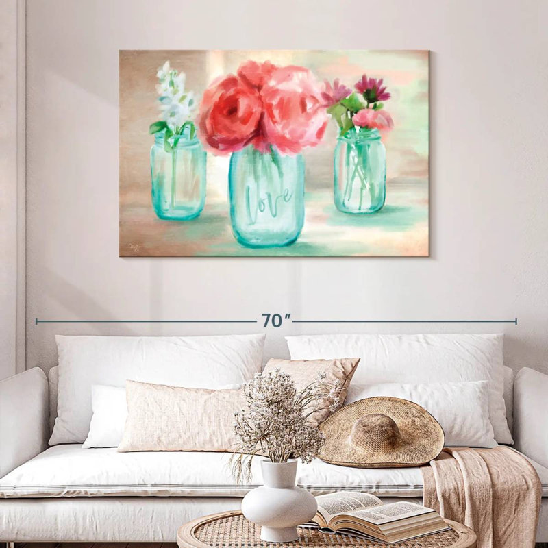 Trio de fleurs Harnek, H 30 po x l 45 po