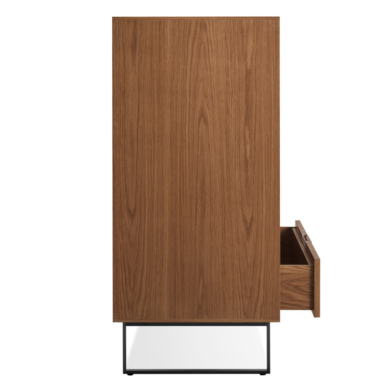 Series 11 5 - Drawer Dresser, Oblivion/Walnut