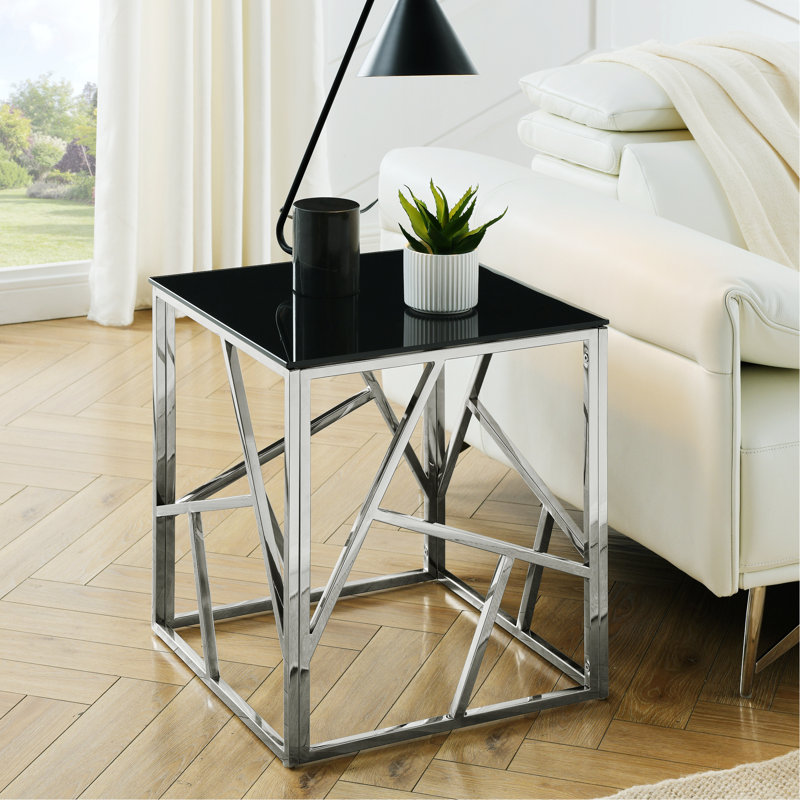 Table de chevet Eura, Chrome