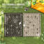 Tapis portatif réversible, tissu en polypropylène, style losange pour patio et camping