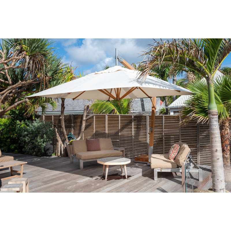 Yadira 300cm X 400cm Rectangular Cantilever Parasol, Ecru