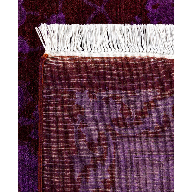 Overdyed One-of-a-Kind 10' 2" X 14' 4" Hand Knotted Area Rug