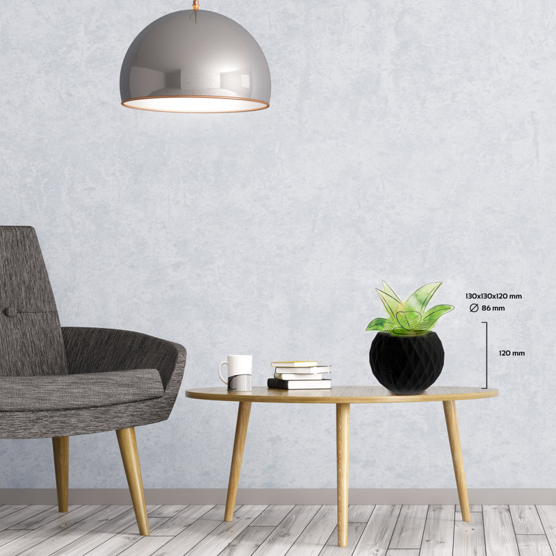 Handmade Pot Planter, Matte Black