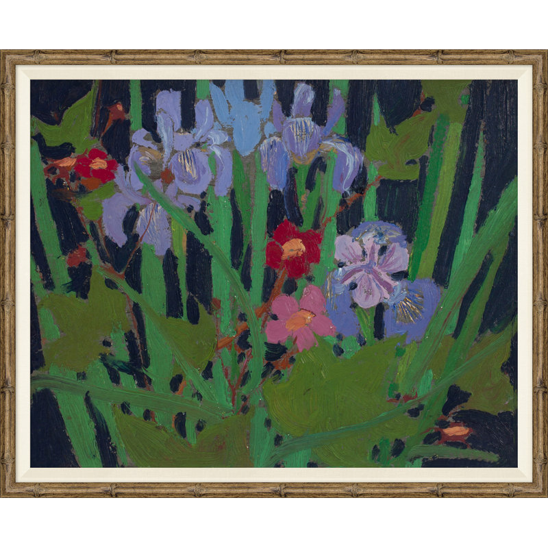 Fleurs sauvages - Peinture sur toile encadrée