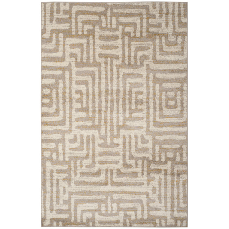 Ailssa Performance Geometric Rug, Rectangle 4' x 6'