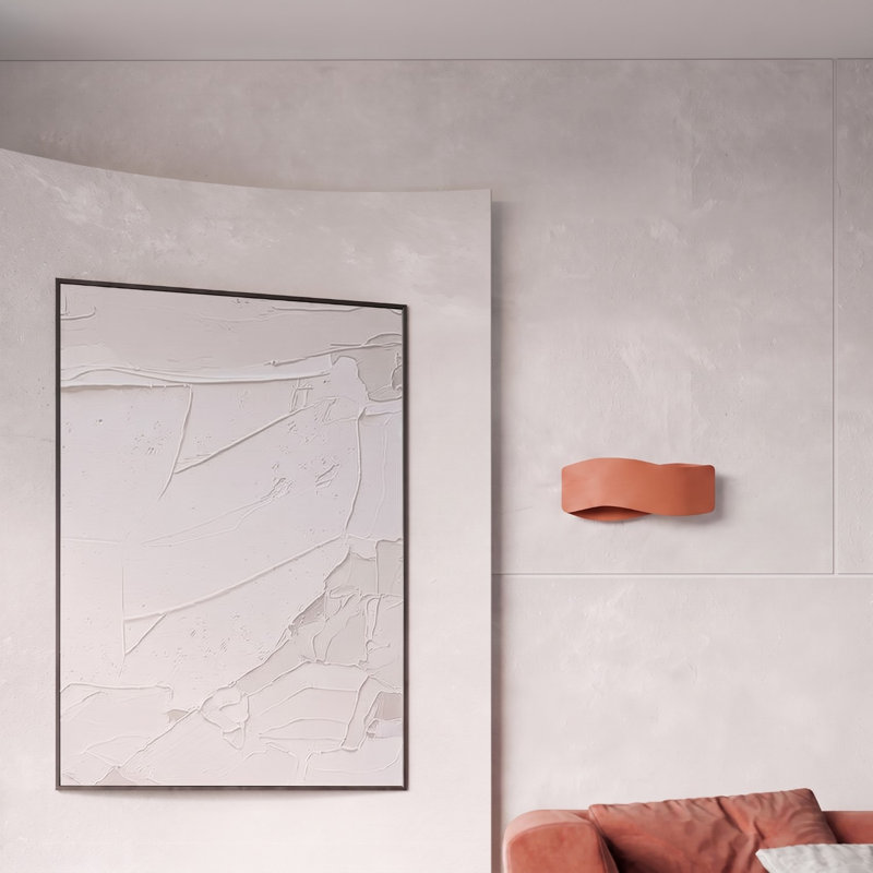 Wall lamp TILA 30 white, 30x11x13 cm, Red Ochre, 1 Light