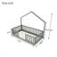 Structure de lit simple avec rails surélevés, structure en bois Matériau de la base de lit Montessori avec éclairage pour chambre d'enfant, garçons et filles, gris-464093708-464093709