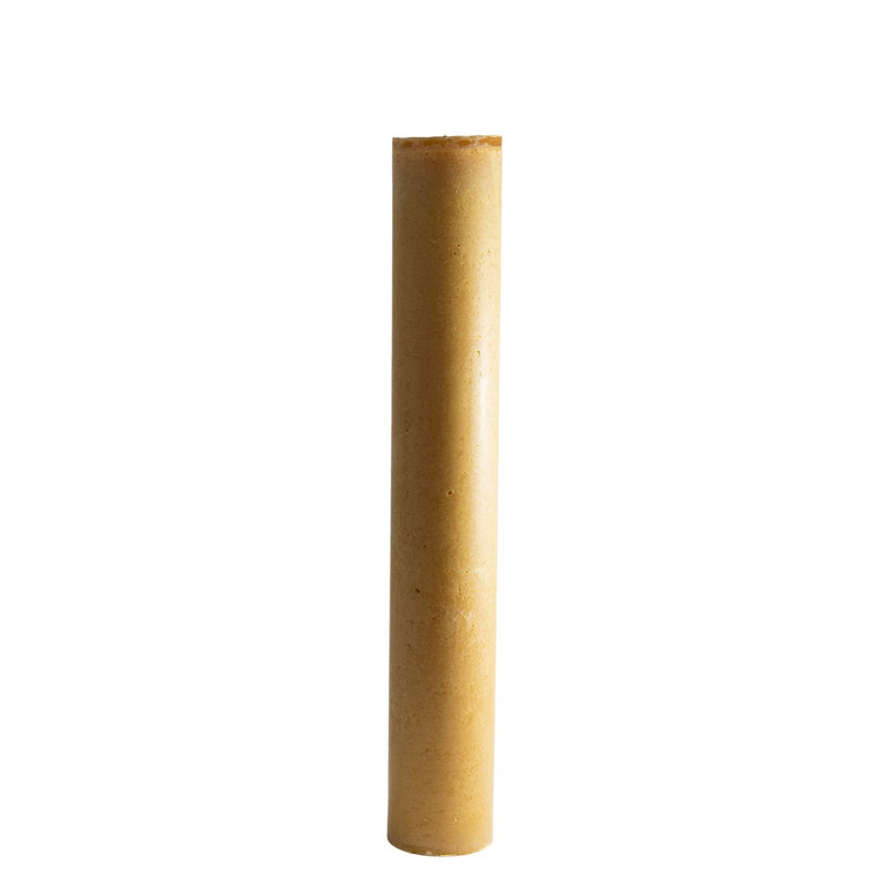 Bougie cylindrique sans parfum, H 24 po x l 4 po x P 4 po, Chamois