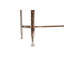 Console rustique en métal avec plateau en bois massif Deitra-38888088