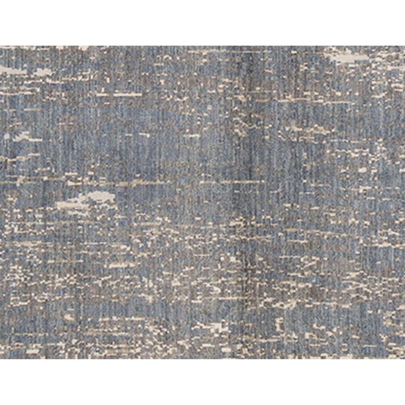 Hand Knotted Area Rug in Marine Blue