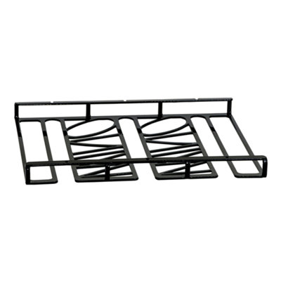 Zaahir Hanging Wine Glass Rack Black