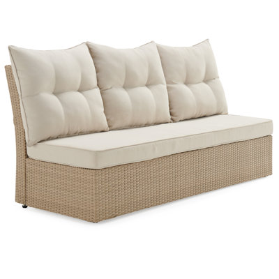58.17cm Wide Patio Sofa with Cushions
