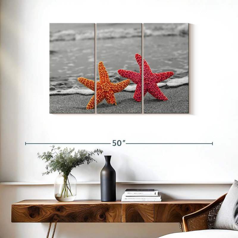Nautical Starfish Duo, 24" H x 38" W