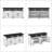 59" Modern Farmhouse Buffet Cabinet with USB Charging Ports & Power Outlets, Adjustable Shelves, Open & Closed Storage for Living Room, Entryway, Dining - White & Black-1161557147