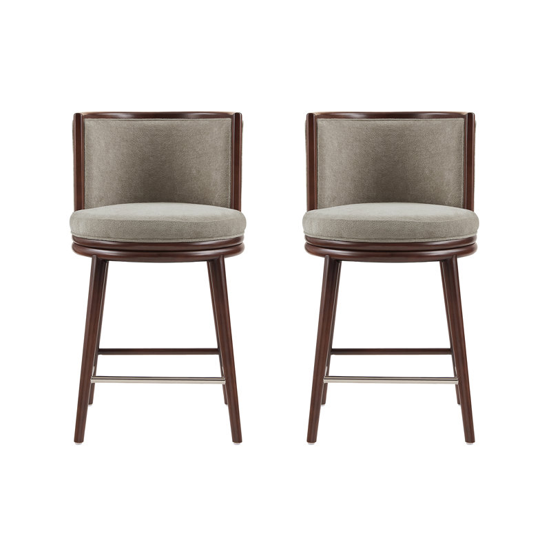 Tabouret de comptoir Evalyn, Naturel, Tabouret de comptoir (siège d'une hauteur de 26,3