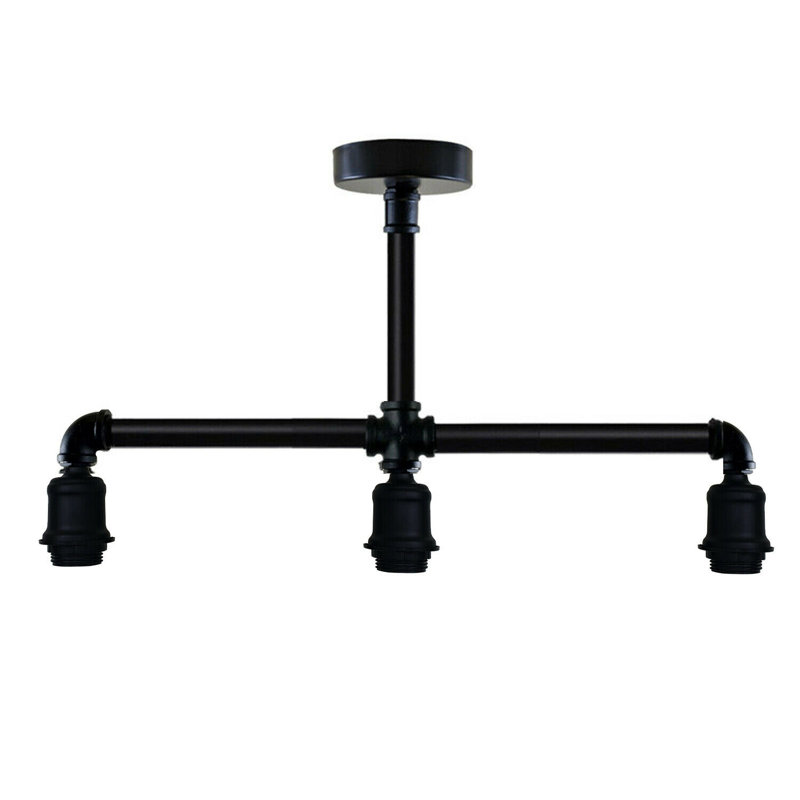 Hinnenkamp Semi Flush Mount, Black