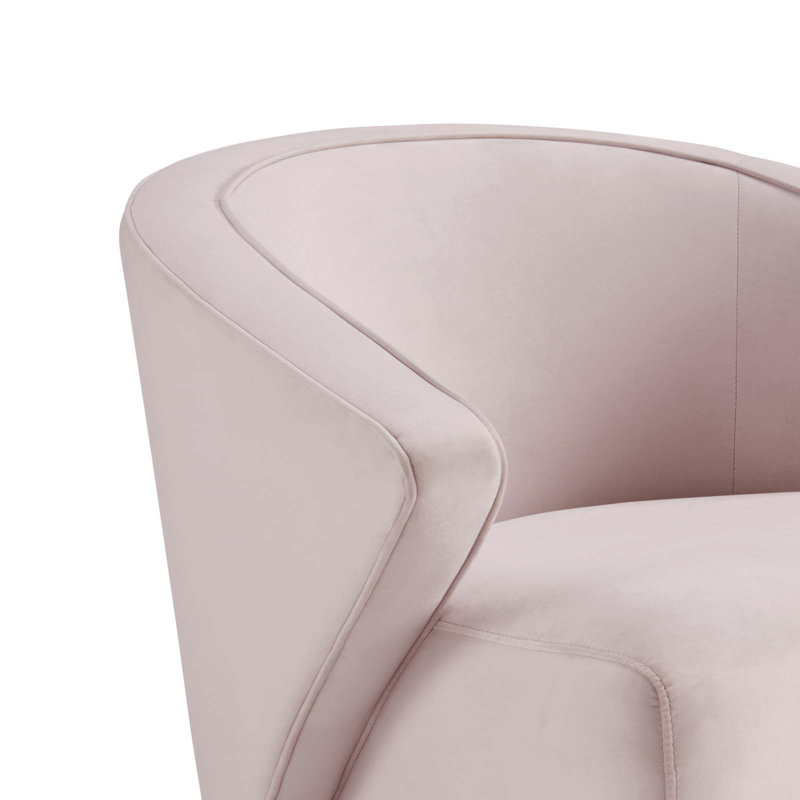 Modway Odyssey Performance Velvet Armchair, Pink Velvet