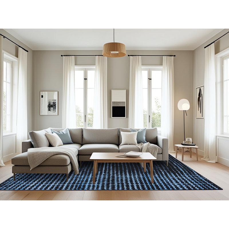 Tapis abstrait moderne 4412, Rectangle 8 pi x 10 pi