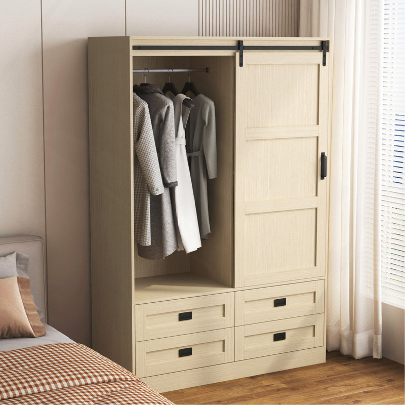 Armoire de rangement haute avec garde-robe de chambre à coucher