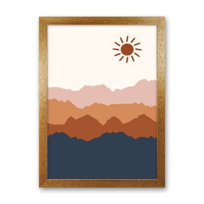 Sun Blue Mountain 02 - Print