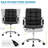 Aime Ergonomic Desk Chair Office Chair， Modern Pu Leather Home Office Task Chair With Arms, Adjustable Swivel Computer Chair-1036915138