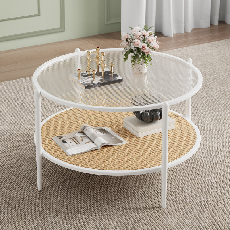 Coffee Table, White, White, White