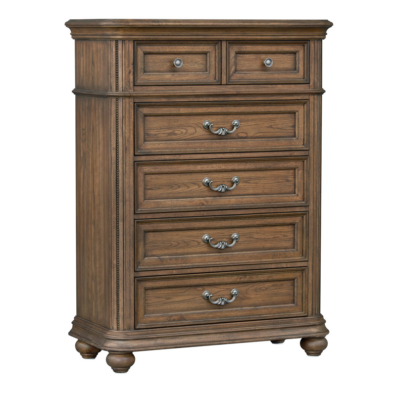 Amadahy 41'' W 5 - Drawer Dresser, Brown