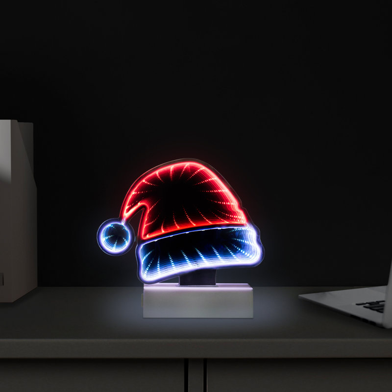 Tunnel de Noël DEL en forme de chapeau de père Noël - 6,5 po