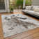 Machine Washable Indoor/Outdoor Cinead ACN1719 Ivory Rug