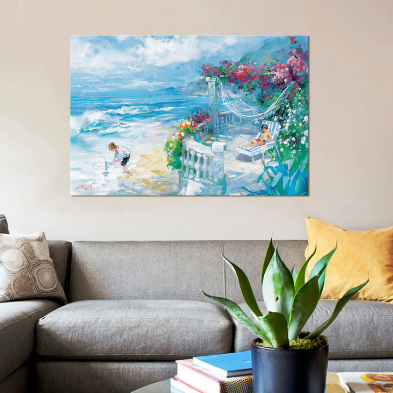 «Tranquility», reproduction sur toile, H 12 po x l 18 po x P 1,5 po, Pas de tapis, Toile tendue