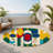 Snappy Orbit Indoor And Outdoor Area Rug-1467428543