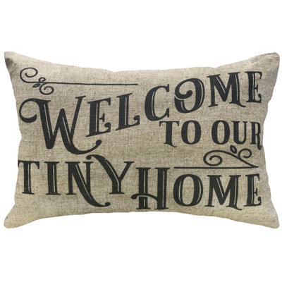  Tiny Home Linen Lumbar Pillow