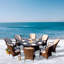 Algird 8 - Person Wicker Patio Dining Set with Round Table , Cushions Included