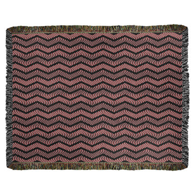 Couverture en coton tissé Rhonda Cheval